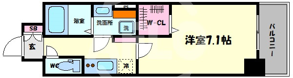 レオンコンフォート天神橋の間取り|レオンコンフォート天神橋　開放感のある間取り