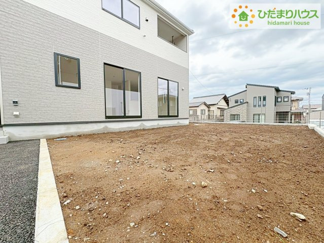 日立市久慈町第25　新築戸建　3号棟の庭|お庭が広く、家庭菜園やガーデニングなども楽しめます♪