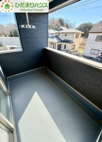 野田市七光台第19　新築戸建　1号棟のバルコニー|人気が高いインナーバルコニーを採用♪天候を気にせず洗濯物を干せ、紫外線も気にせずに済みます(*^^)v							
