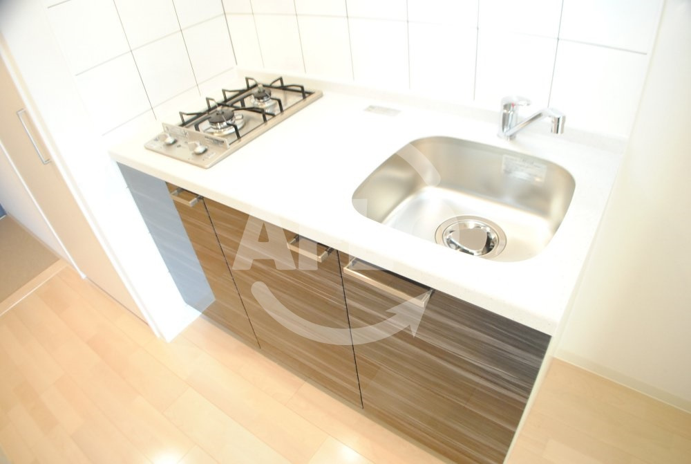 エスリード大阪天満宮のキッチン|エスリード大阪天満宮　2口ガスシステムキッチン