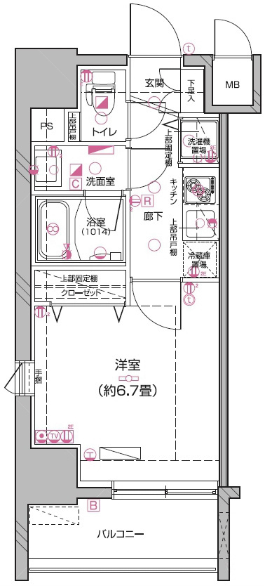 Le'a横濱ベイサイドの間取り