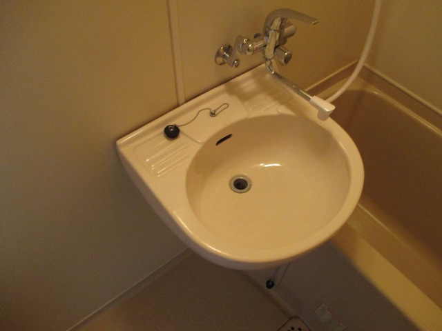 浴室内の洗面台です