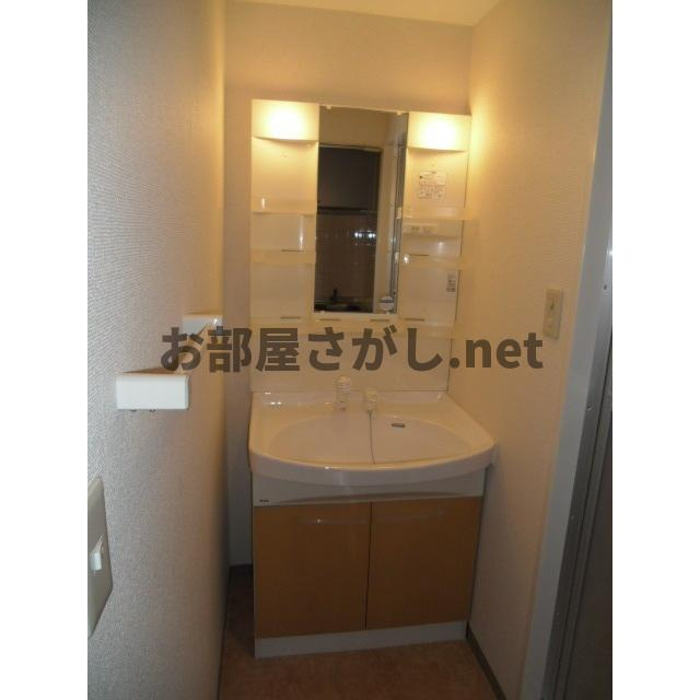 メゾンドロゼの洗面所|ゆったりとスペースのある洗面所