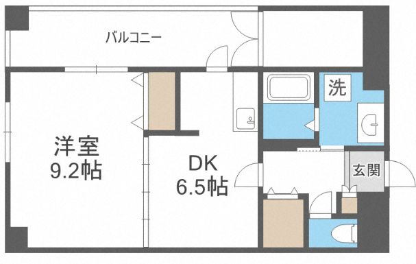 アイビス新梅田の間取り|アイビス新梅田　開放感のある間取り
