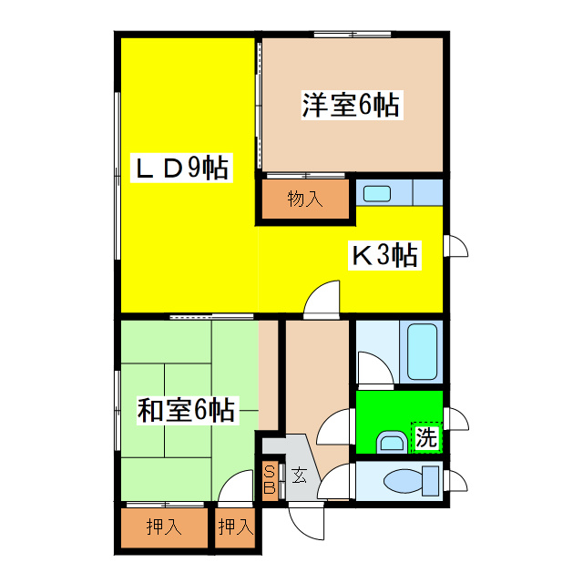 佐藤ハイツ（光和３）の間取り