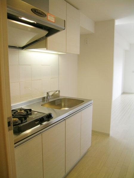 南堀江アパートメントグランデのキッチン|南堀江アパートメントグランデ　２口ガスシステムキッチン