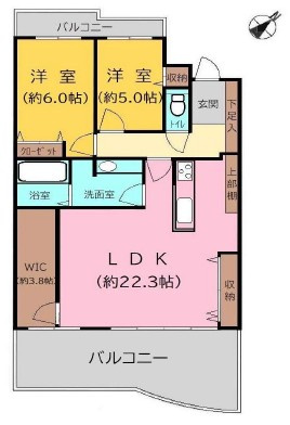 シンフォニアみなみが丘イーストコートD棟の間取り|間取図　※図面と現況が異なる場合は現況優先といたします。