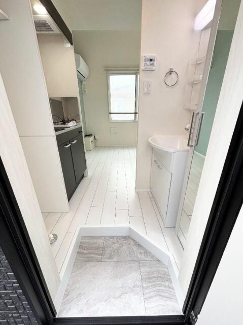 キューブときわ台の玄関