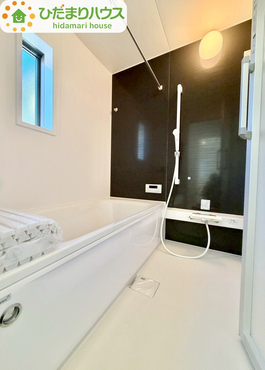 野田市七光台第19　新築戸建　2号棟の浴室|今日も１日お疲れでした。広いお風呂で疲れを癒してください、、、♡							
