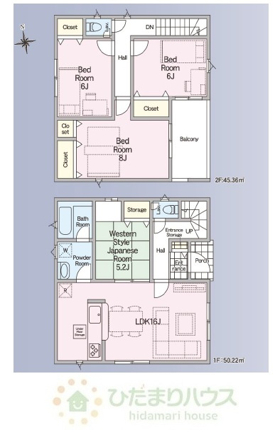 野田市七光台第19　新築戸建　2号棟の間取り|4LDK+駐車場2台分