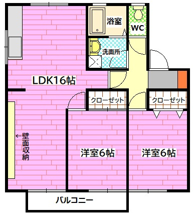 セジュールシャリオAの間取り