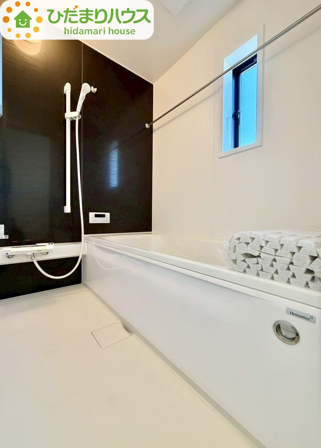 野田市七光台第19　新築戸建　3号棟の浴室|いつまでも入っていられるような広々とした浴室が魅力的です(^^)/						
