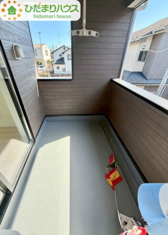 野田市七光台第19　新築戸建　3号棟のバルコニー|人気が高いインナーバルコニーを採用♪天候を気にせず洗濯物を干せ、紫外線も気にせずに済みます(*^^)v							
