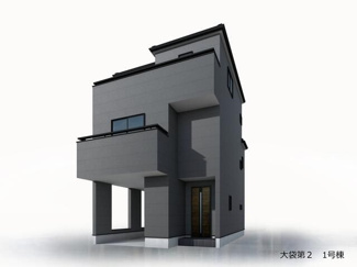 【外観】 | 越谷市大袋　新築分譲住宅　全１棟 | ※イメージパース