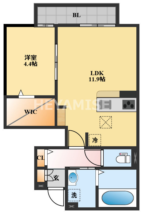バロンコートの間取り