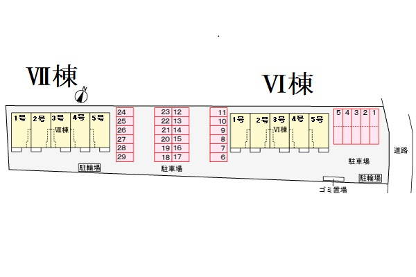 パラディⅥの区画図