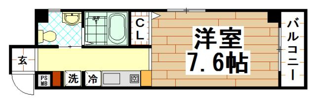 セレブコート近大前の間取り