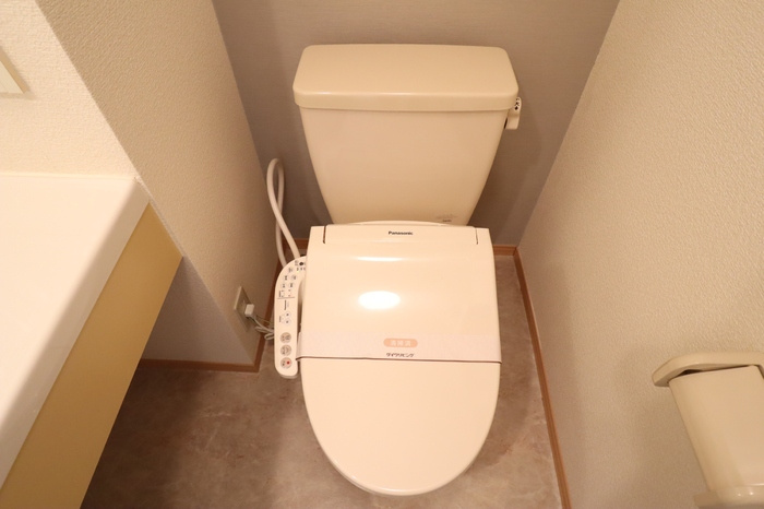 グランドセントレア８８８ Ａ・Ｂのトイレ|もちろん温水洗浄暖房便座です（デザインクロス仕様）