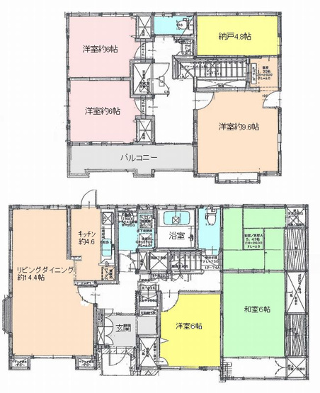 【間取り】 | 川口町　６ＬＤＫ