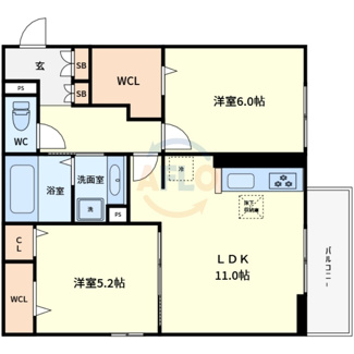 【間取り】 | 仮称)D-ROOM東住吉区南田辺4丁目 | 仮称)D-ROOM東住吉区南田辺4丁目　間取り