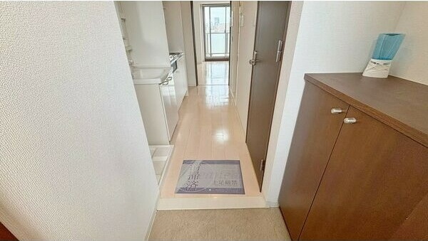 リヴェール白壁の玄関