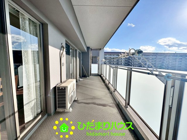 レーベン東鷲宮テラスのバルコニー