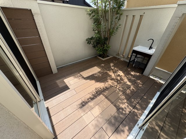 ☆家具・エアコン・テレビ・照明付き☆明石市小久保６丁目戸建の庭