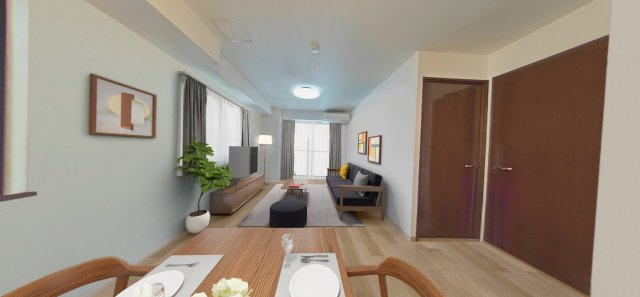 ルジェンテ・リベル上野稲荷町の居間・リビング|リビング※ステージング