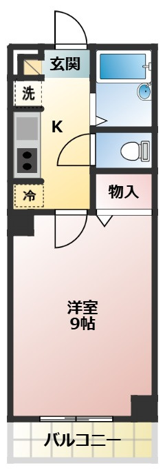 名古屋市北区楠味鋺１丁目のアパートの間取り