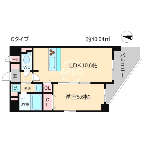 T's Garden（ティーズガーデン）の間取り|T's Garden（ティーズガーデン）　開放感ある間取り