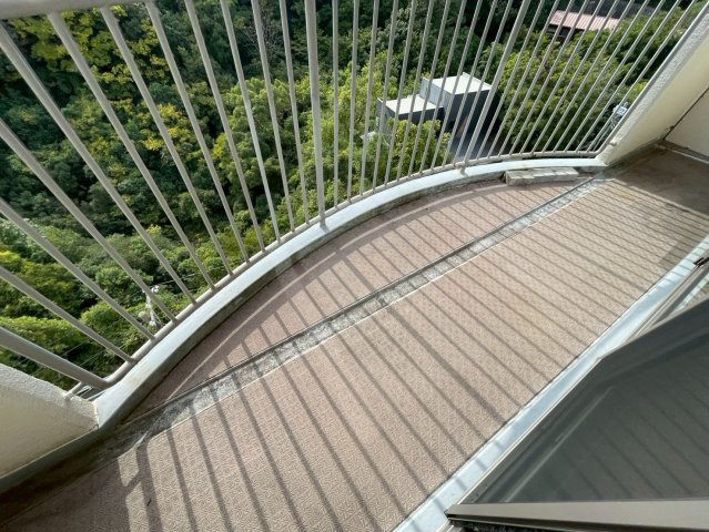 荒神山マンションのバルコニー