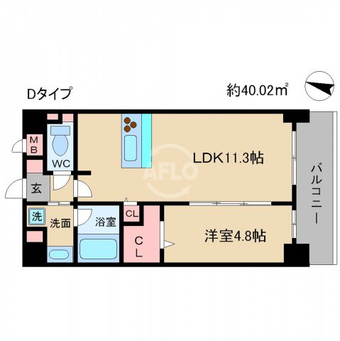 T's Gardenの間取り|T's Garden（ティーズガーデン）　開放感ある間取り