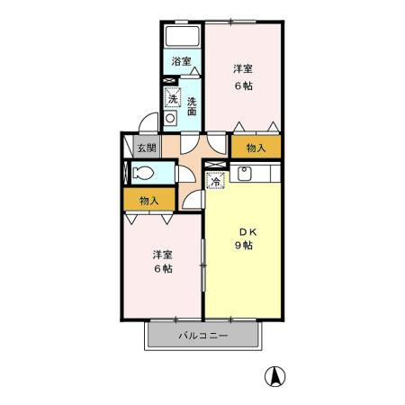 セジュール堂田の間取り