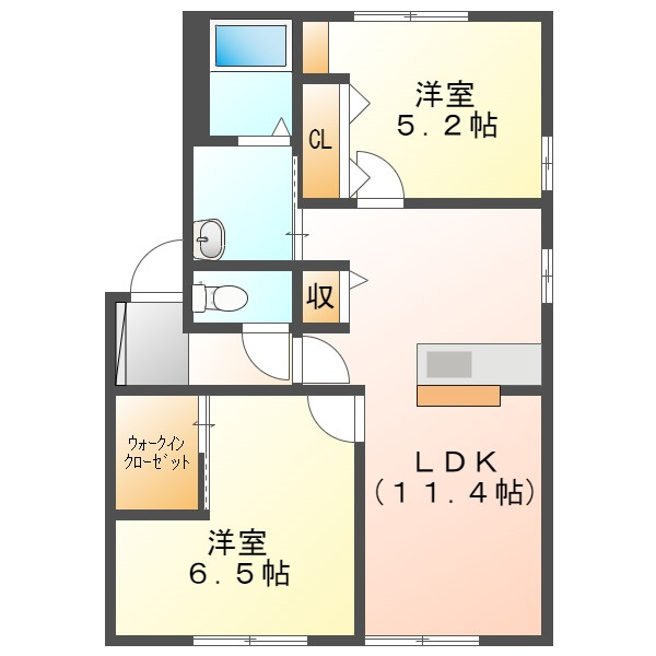 リヴィエール　Ｂの間取り