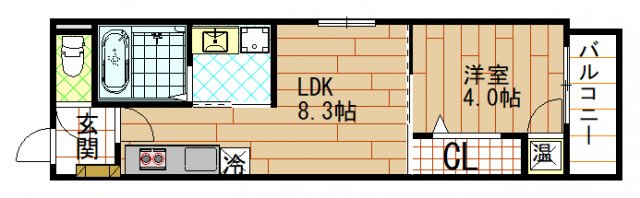 Lumiere長瀬Ⅱの間取り