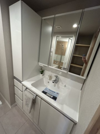 ラミーユ浦和ハイライズファーストキャッスルの独立洗面台|独立洗面台あり、毎朝おしゃれに忙しい女性の方におすすめです