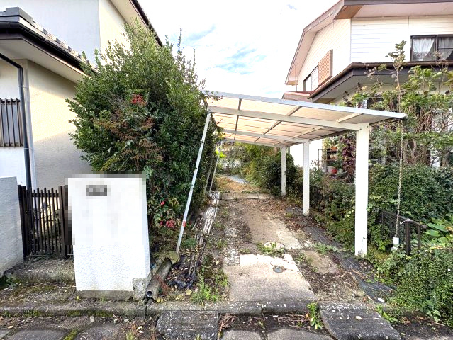 200㎡越えの宅地と庭付き！大田原市実取　中古戸建の駐車場|駐車場があります