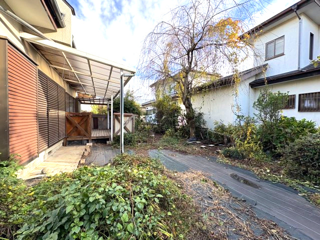 200㎡越えの宅地と庭付き！大田原市実取　中古戸建の庭|お庭が付いています