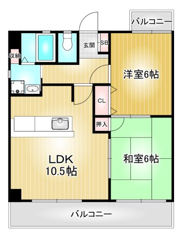 マンション丸山の間取り|マンション丸山
