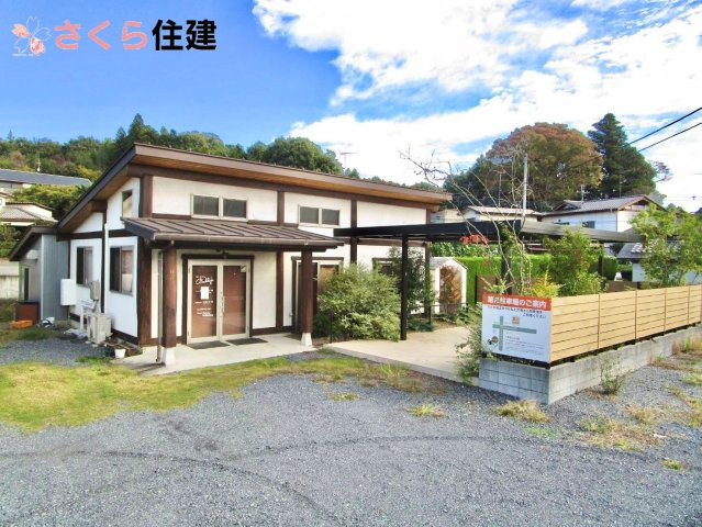 益子町店舗戸建の外観|平家で景色に溶け込む外観です