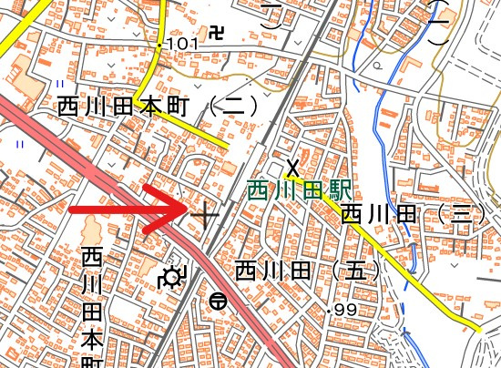 宇都宮市　事業用建物の地図