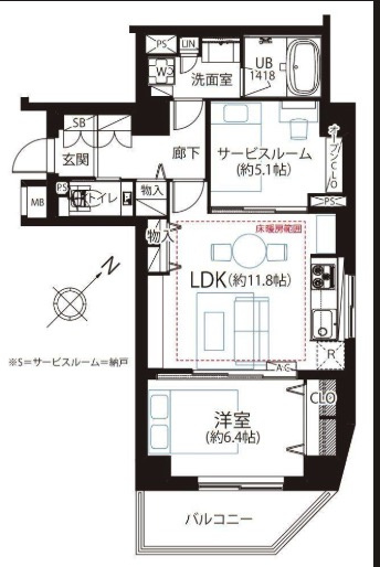 【間取り】 | ★仲介手数料無料★ジェイパーク文京白山（リノベーション済み　家具・エアコン付き）