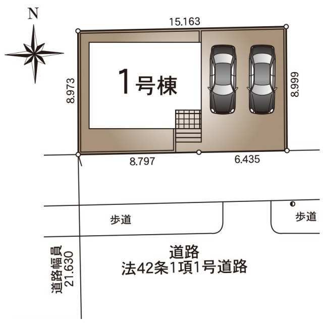 クレイドルガーデン壬生町幸町第５　新築一戸建ての区画図