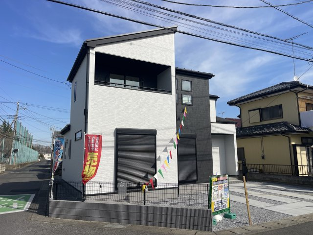 グラファーレ小山市犬塚３期　新築一戸建ての外観|おしゃれな外観です