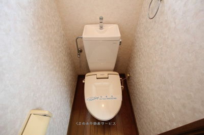 【トイレ】 | コーポさかえ３ | 落ち着いた色調のトイレです
コーポさかえ3-102　2021/10/22撮影