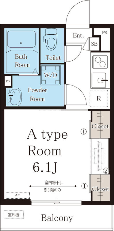 リブリ・大久保Ⅱの間取り