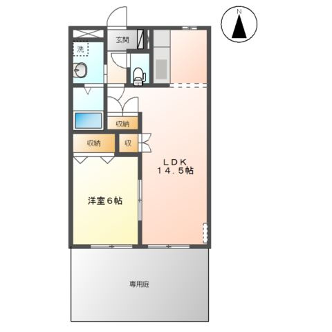 ティアラＢの間取り