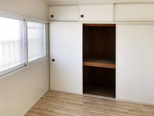 ビレッジハウス手稲4号棟の収納|モデルルームの写真です