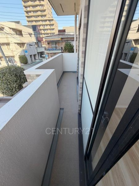 レクセル熊谷のバルコニー|独立バルコニーが２ヶ所あります。