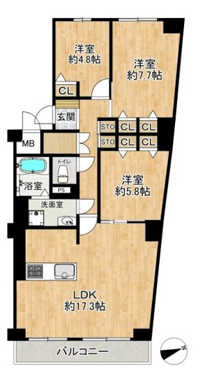 【間取り】 | ネオコーポ明舞壱番館